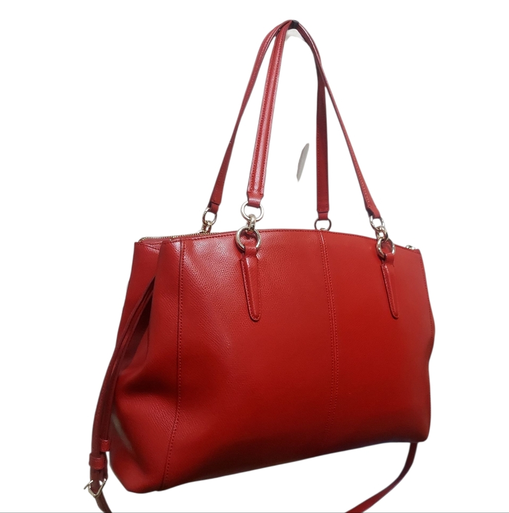 Coach Christie Crossgrain Leather Shoulder Bag Great Condition - Picture 6 of 13